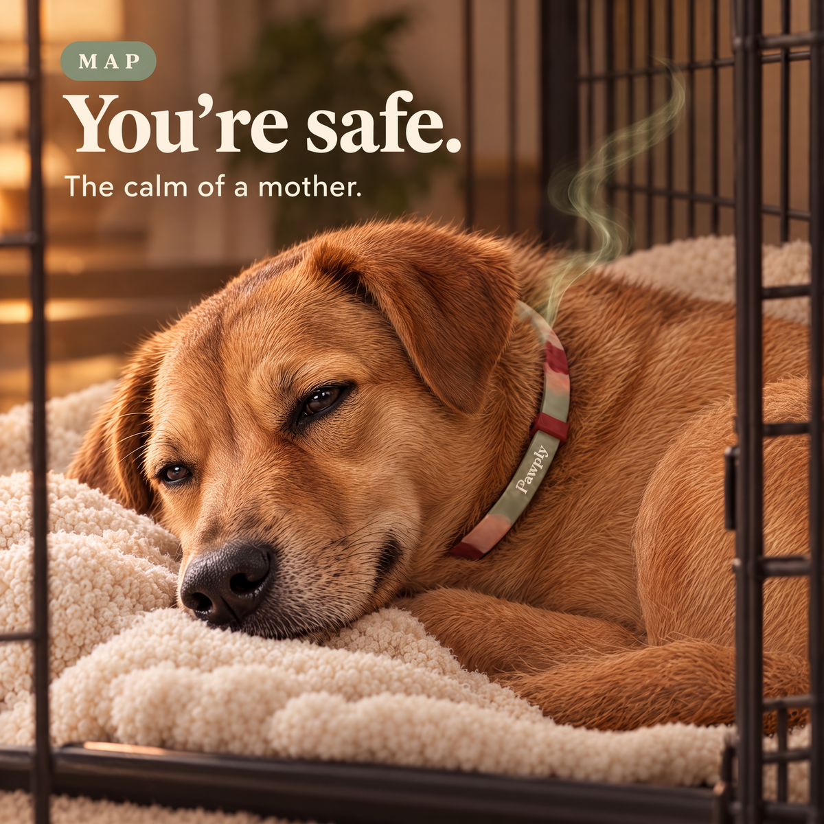 MAP: You're safe. The calm of a mother.